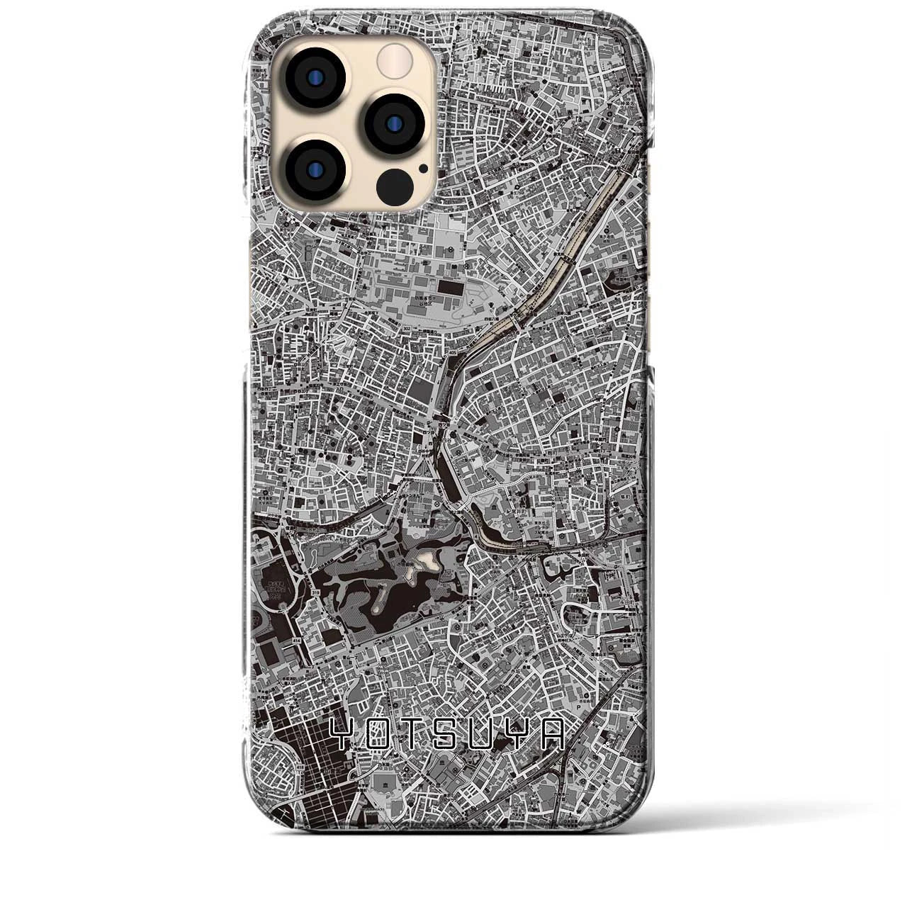 【四ツ谷(東京都)】地図柄iPhoneケース(クリアタイプ)