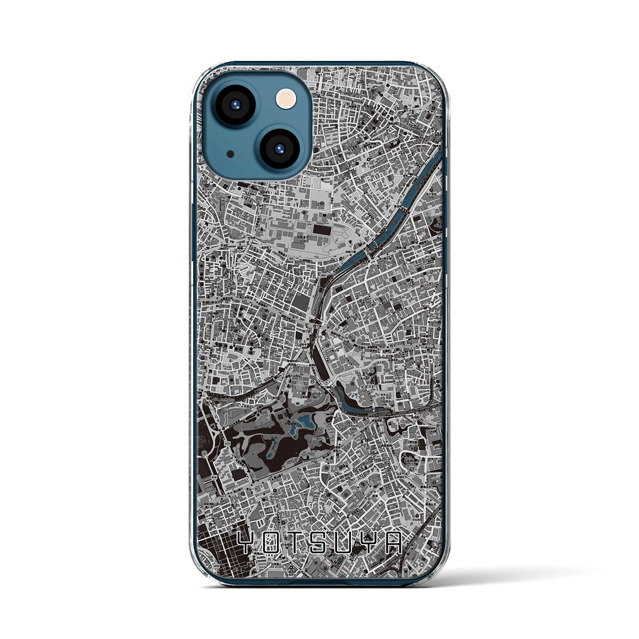 【四ツ谷(東京都)】地図柄iPhoneケース(クリアタイプ)