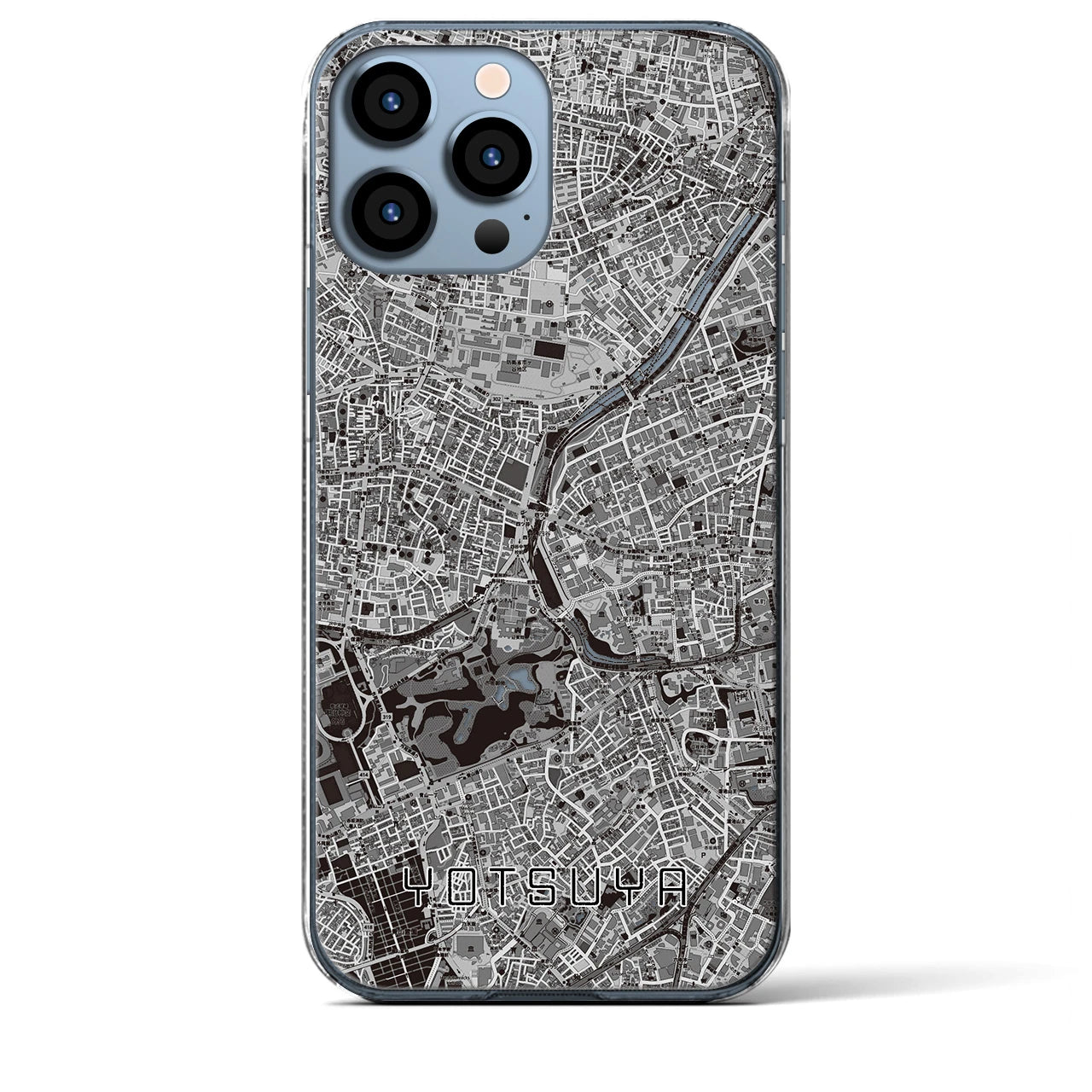 【四ツ谷(東京都)】地図柄iPhoneケース(クリアタイプ)