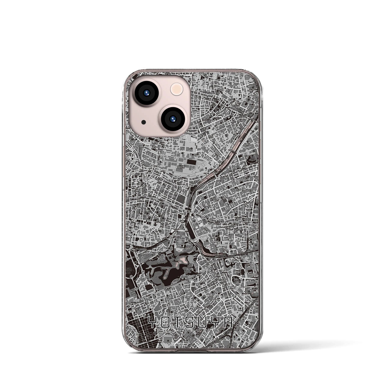 【四ツ谷(東京都)】地図柄iPhoneケース(クリアタイプ)