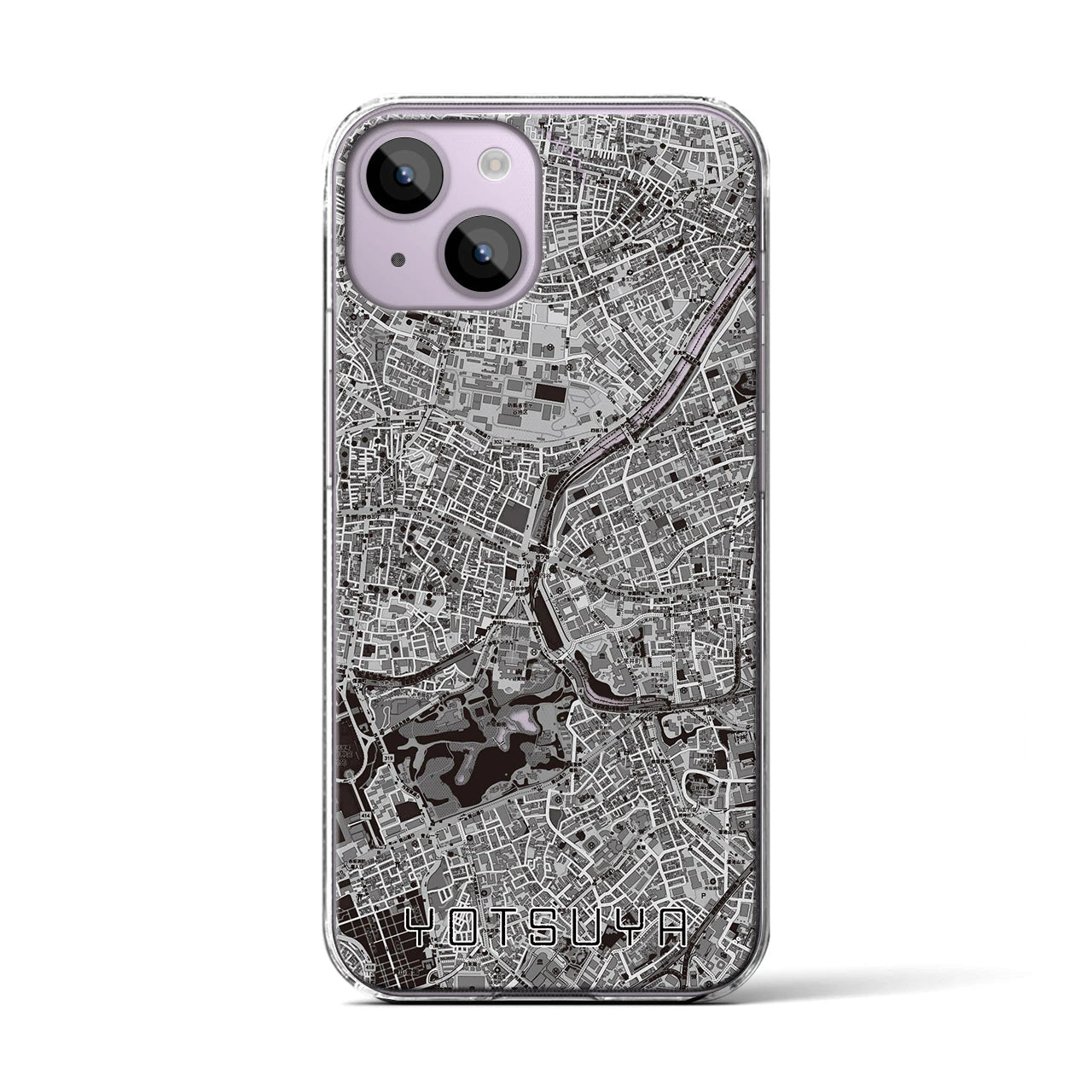 【四ツ谷(東京都)】地図柄iPhoneケース(クリアタイプ)