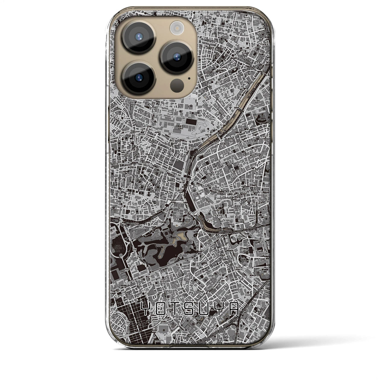 【四ツ谷(東京都)】地図柄iPhoneケース(クリアタイプ)