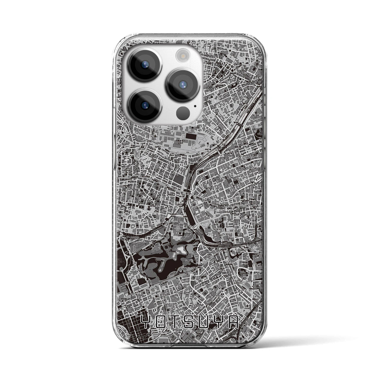 【四ツ谷(東京都)】地図柄iPhoneケース(クリアタイプ)