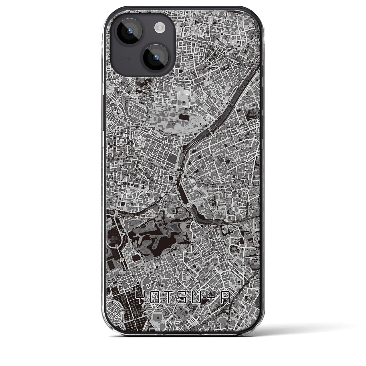 【四ツ谷(東京都)】地図柄iPhoneケース(クリアタイプ)