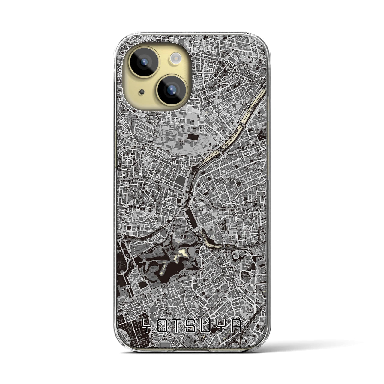 【四ツ谷(東京都)】地図柄iPhoneケース(クリアタイプ)