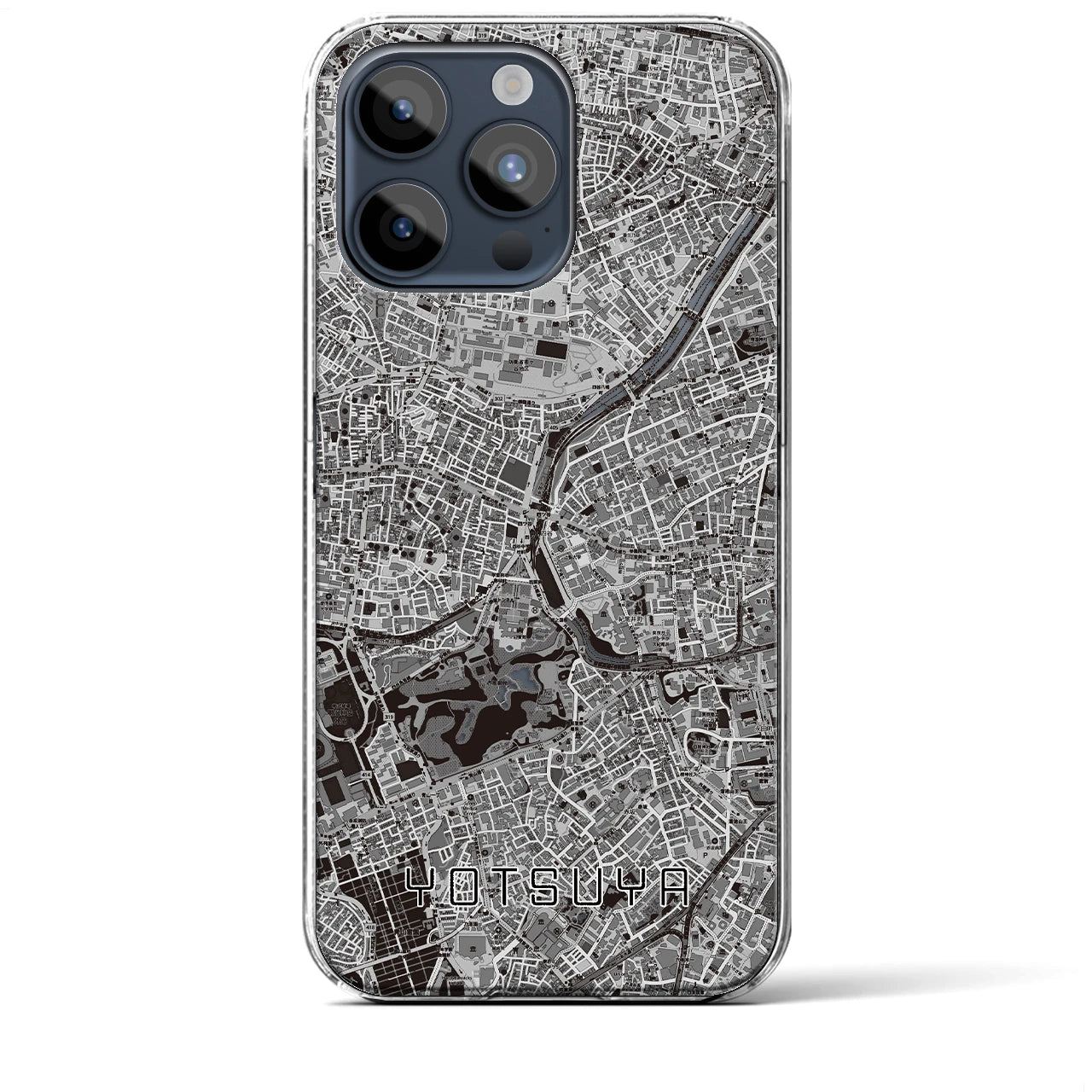 【四ツ谷(東京都)】地図柄iPhoneケース(クリアタイプ)