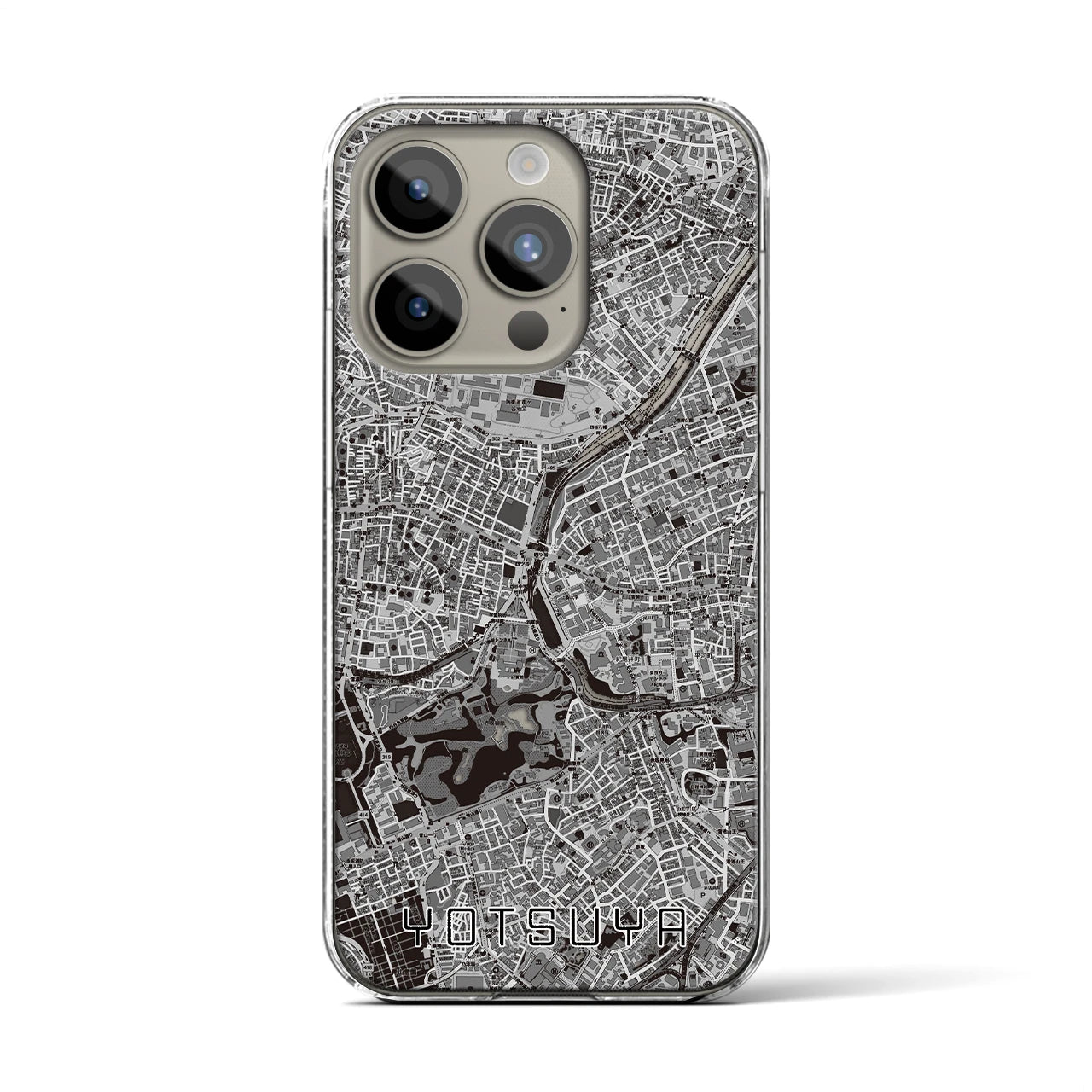 【四ツ谷(東京都)】地図柄iPhoneケース(クリアタイプ)