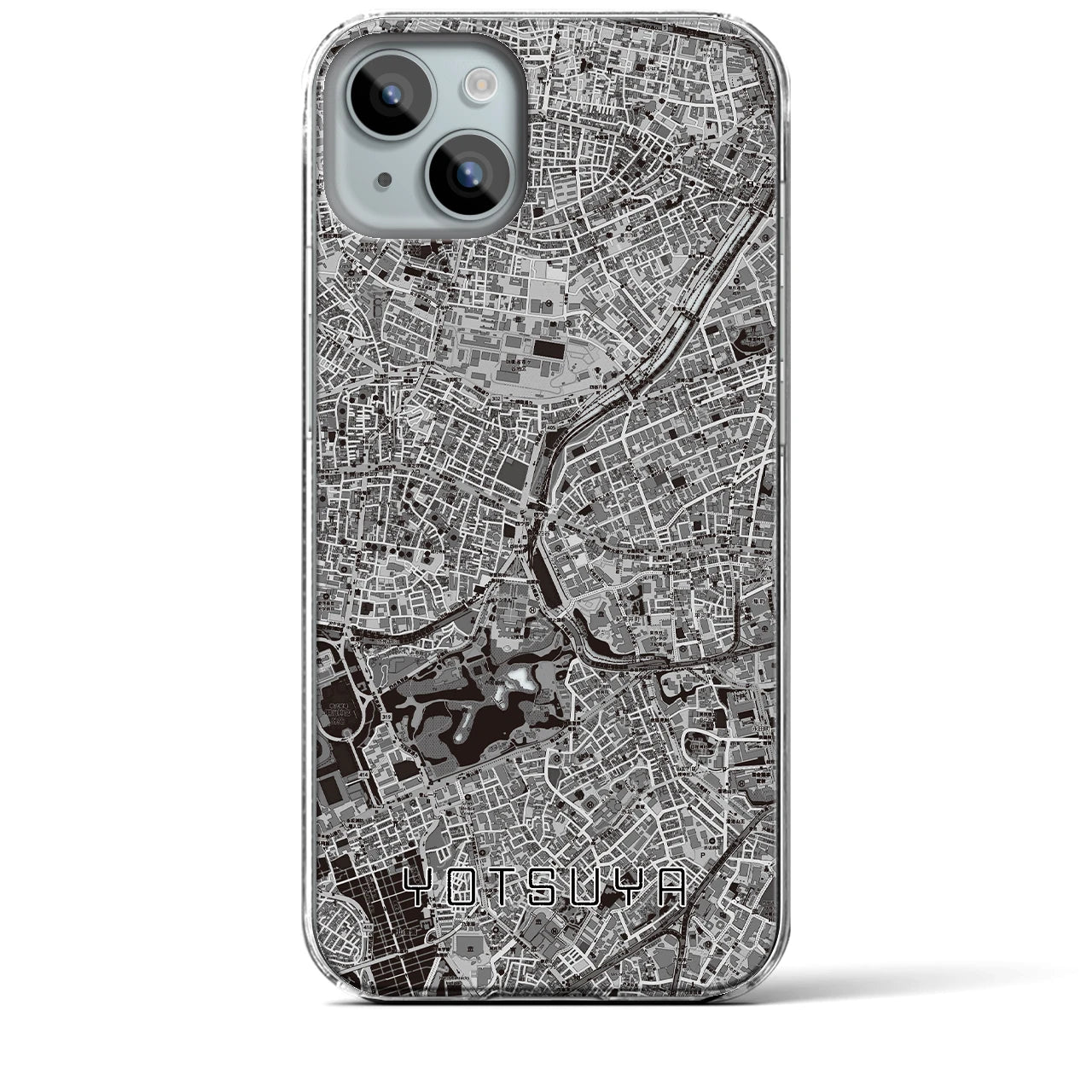 【四ツ谷(東京都)】地図柄iPhoneケース(クリアタイプ)