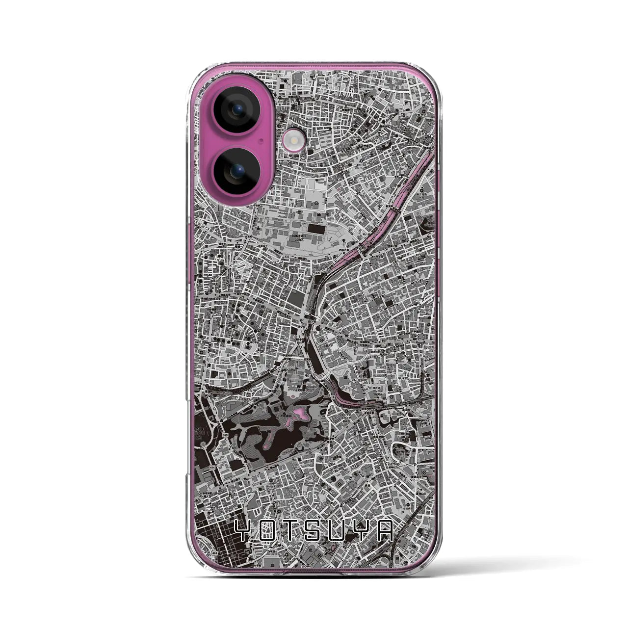 【四ツ谷(東京都)】地図柄iPhoneケース(クリアタイプ)