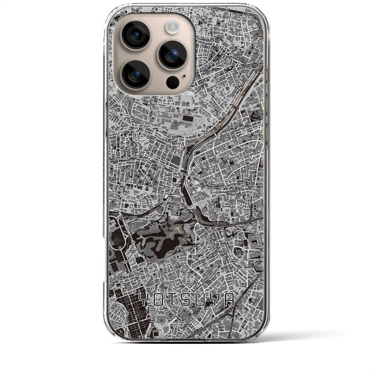 【四ツ谷(東京都)】地図柄iPhoneケース(クリアタイプ)