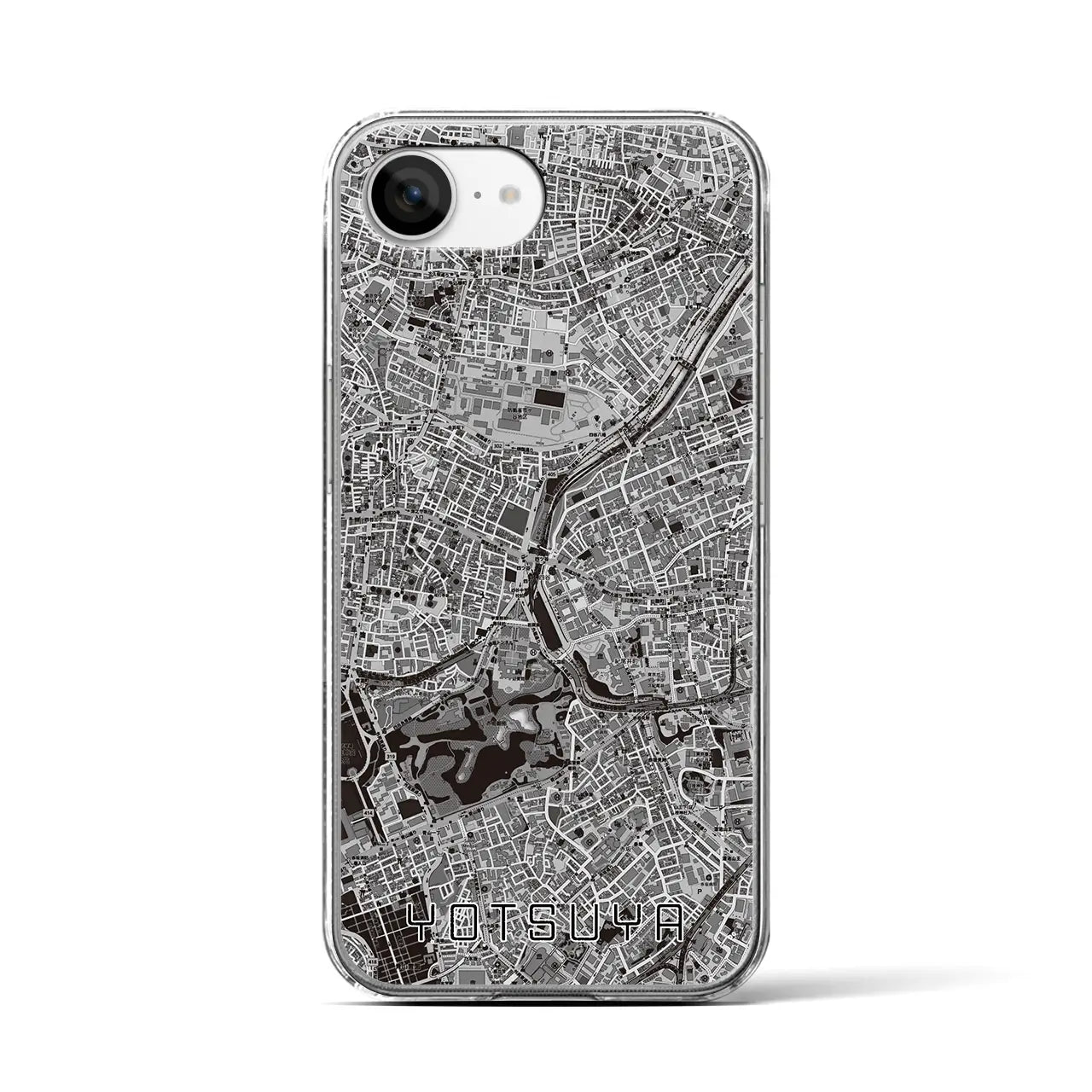 【四ツ谷(東京都)】地図柄iPhoneケース(クリアタイプ)