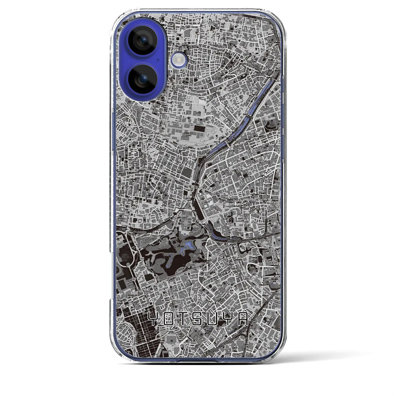 【四ツ谷(東京都)】地図柄iPhoneケース(クリアタイプ)