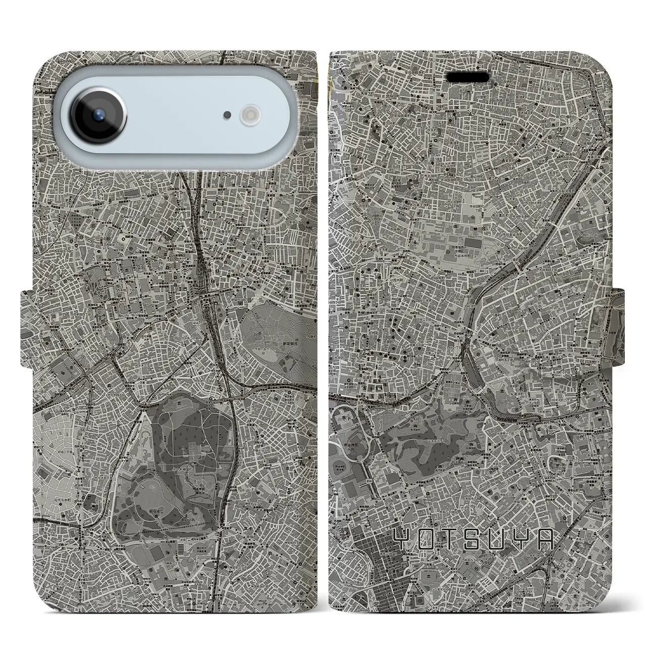 【四ツ谷(東京都)】地図柄iPhoneケース(手帳タイプ)