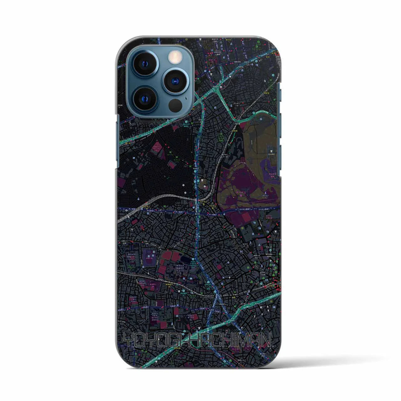 【代々木八幡(東京都)】地図柄iPhoneケース(バックカバータイプ)