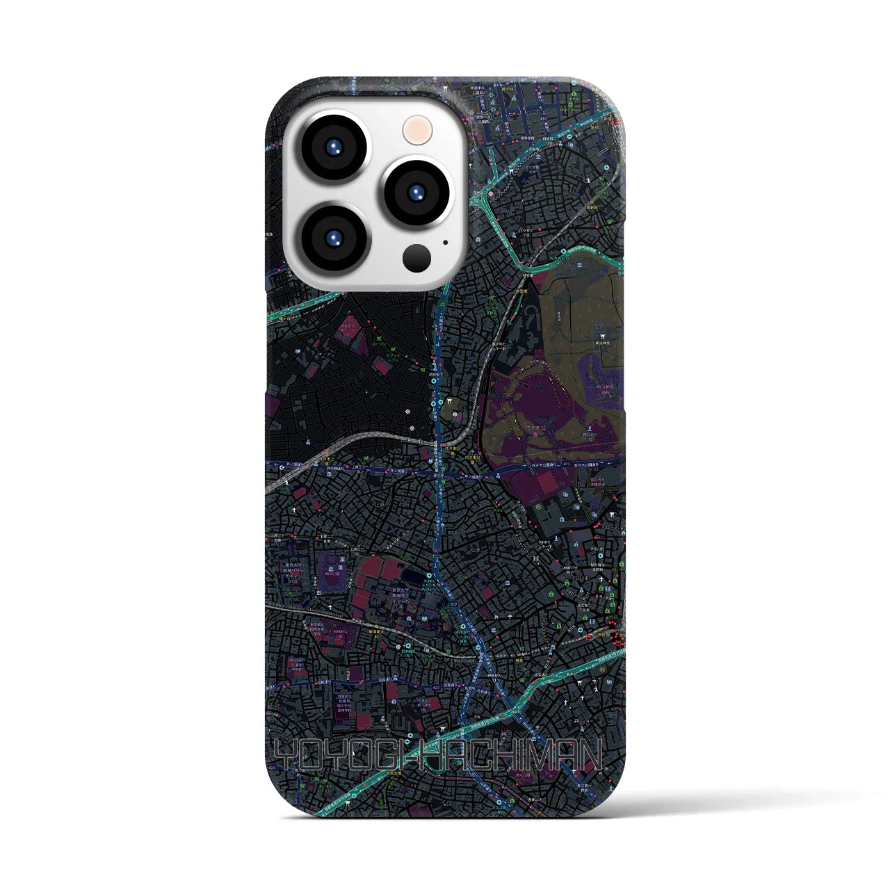 【代々木八幡(東京都)】地図柄iPhoneケース(バックカバータイプ)