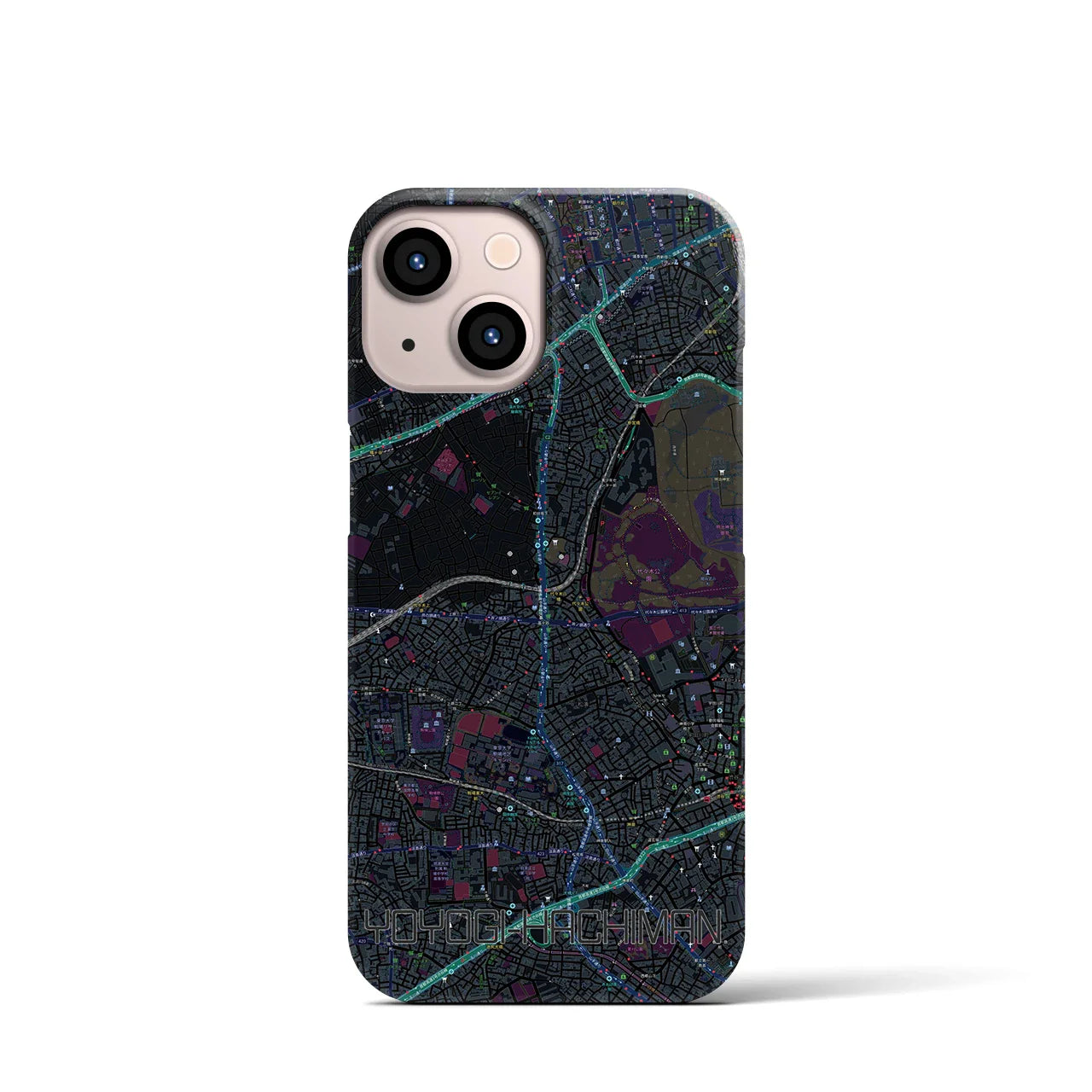 【代々木八幡(東京都)】地図柄iPhoneケース(バックカバータイプ)