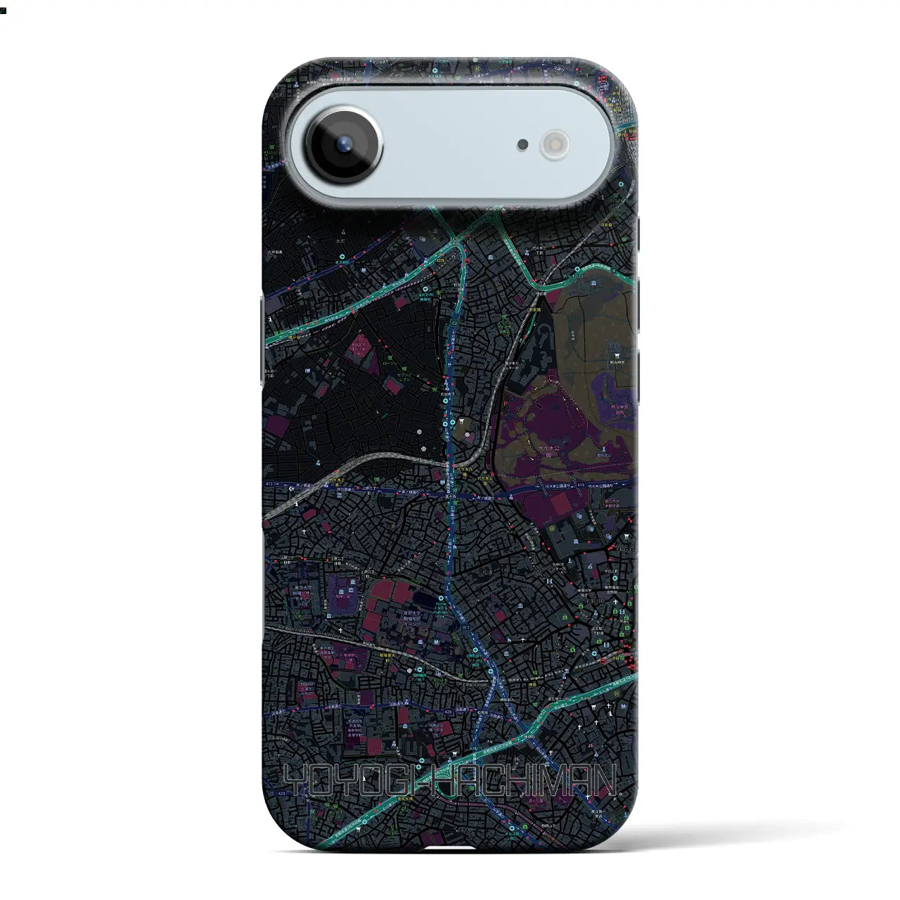 【代々木八幡(東京都)】地図柄iPhoneケース(バックカバータイプ)