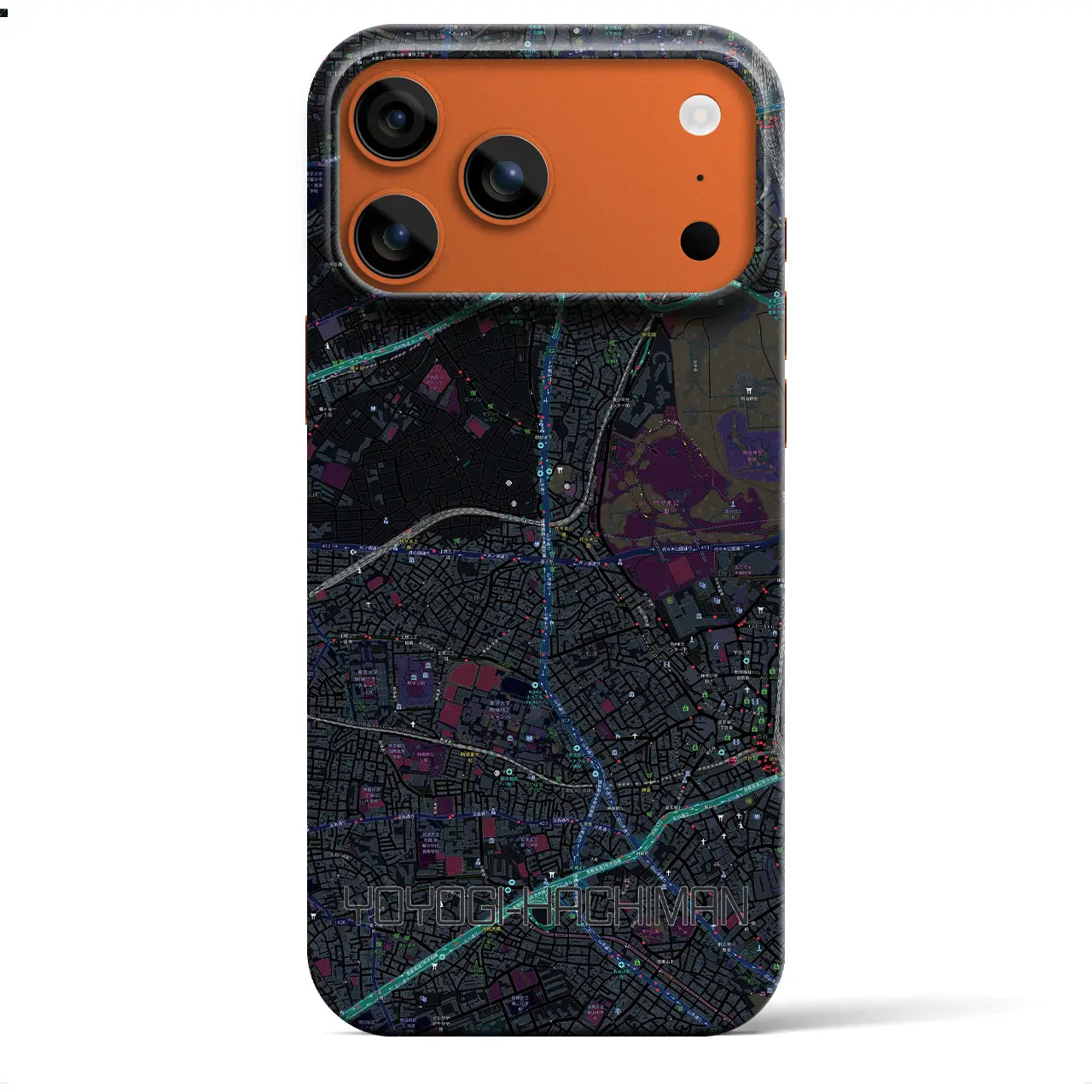 【代々木八幡(東京都)】地図柄iPhoneケース(バックカバータイプ)