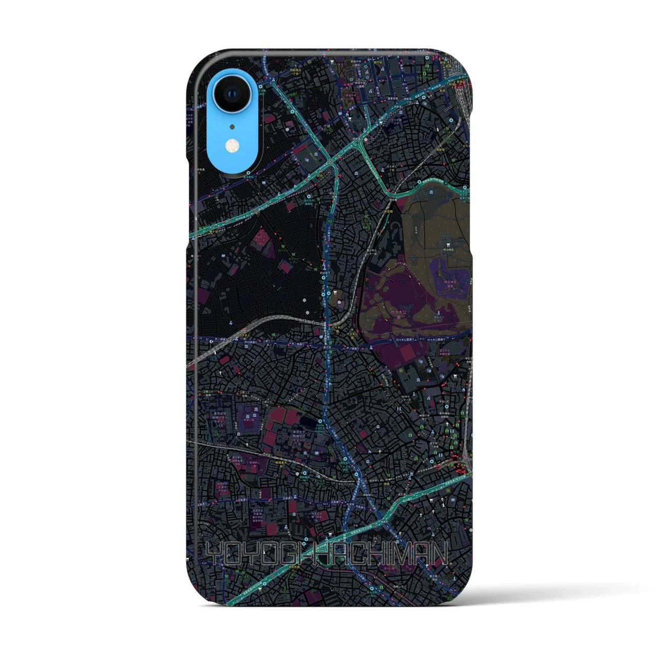 【代々木八幡(東京都)】地図柄iPhoneケース(バックカバータイプ)