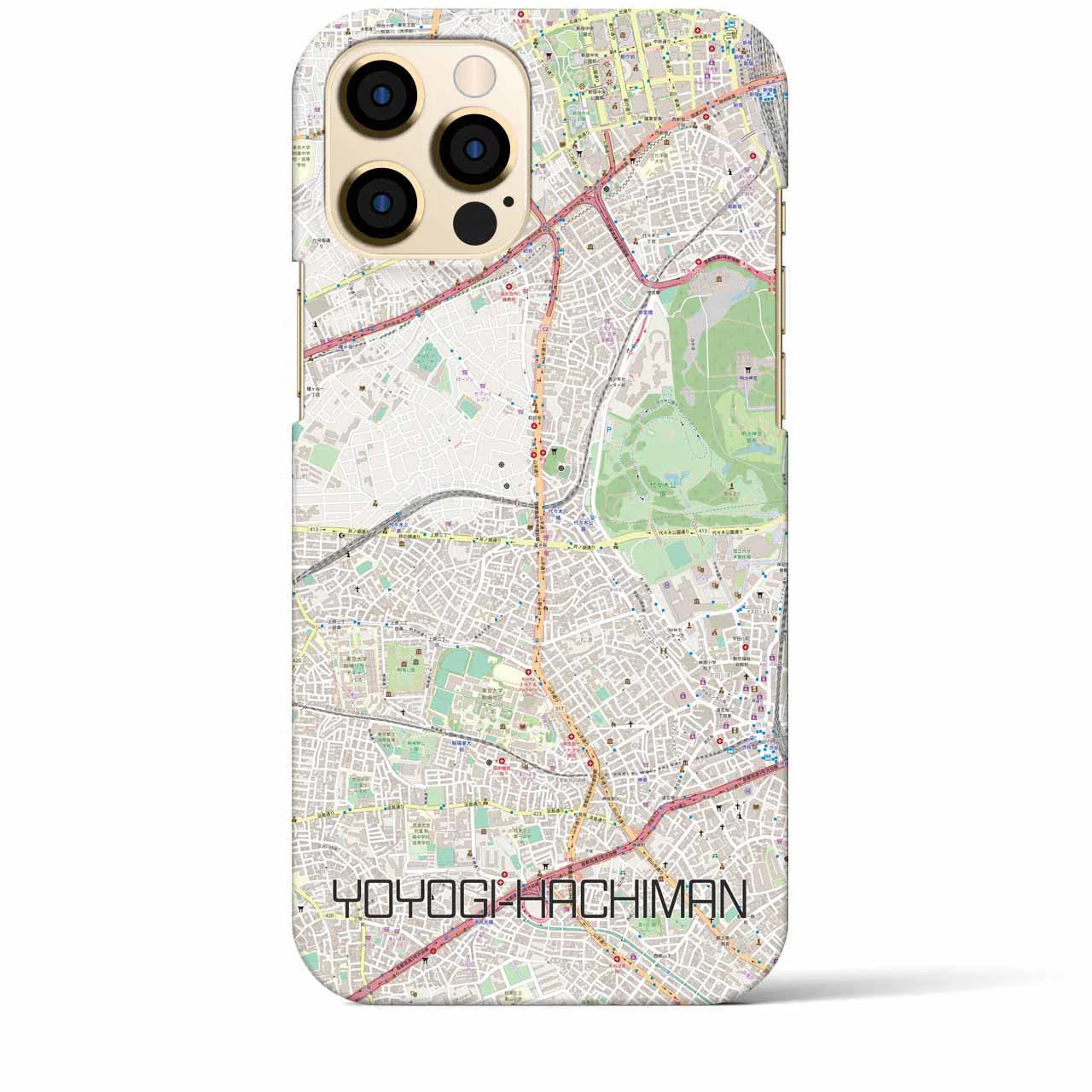 【代々木八幡(東京都)】地図柄iPhoneケース(バックカバータイプ)