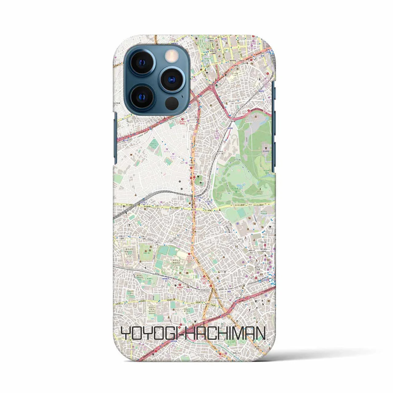 【代々木八幡(東京都)】地図柄iPhoneケース(バックカバータイプ)