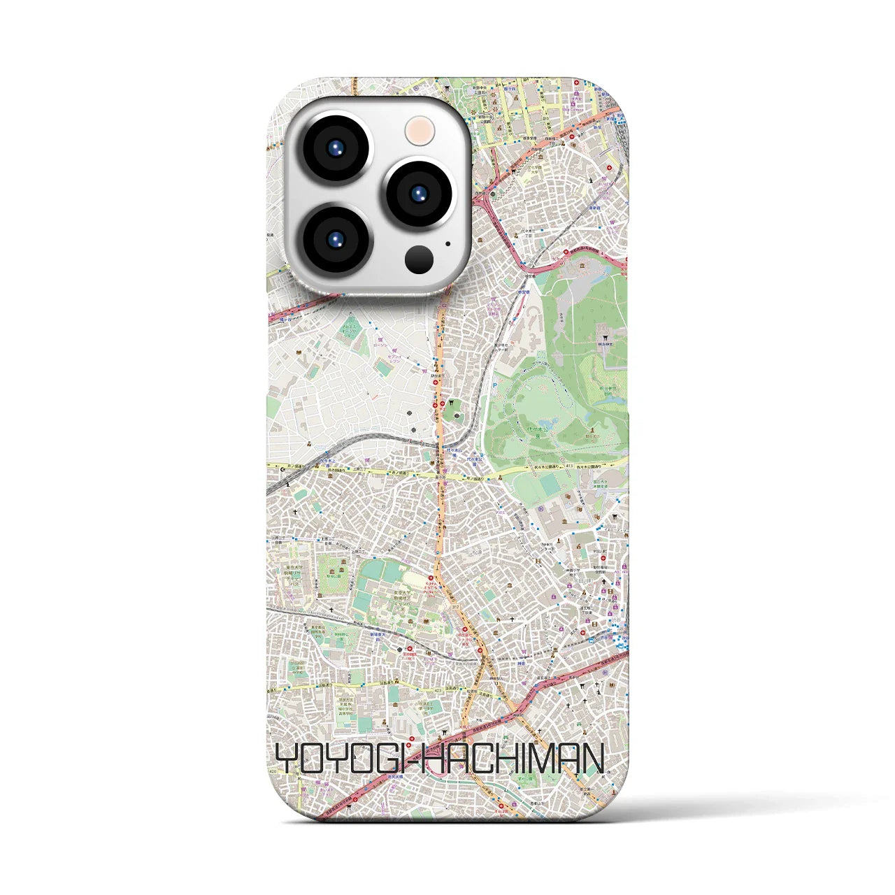 【代々木八幡(東京都)】地図柄iPhoneケース(バックカバータイプ)