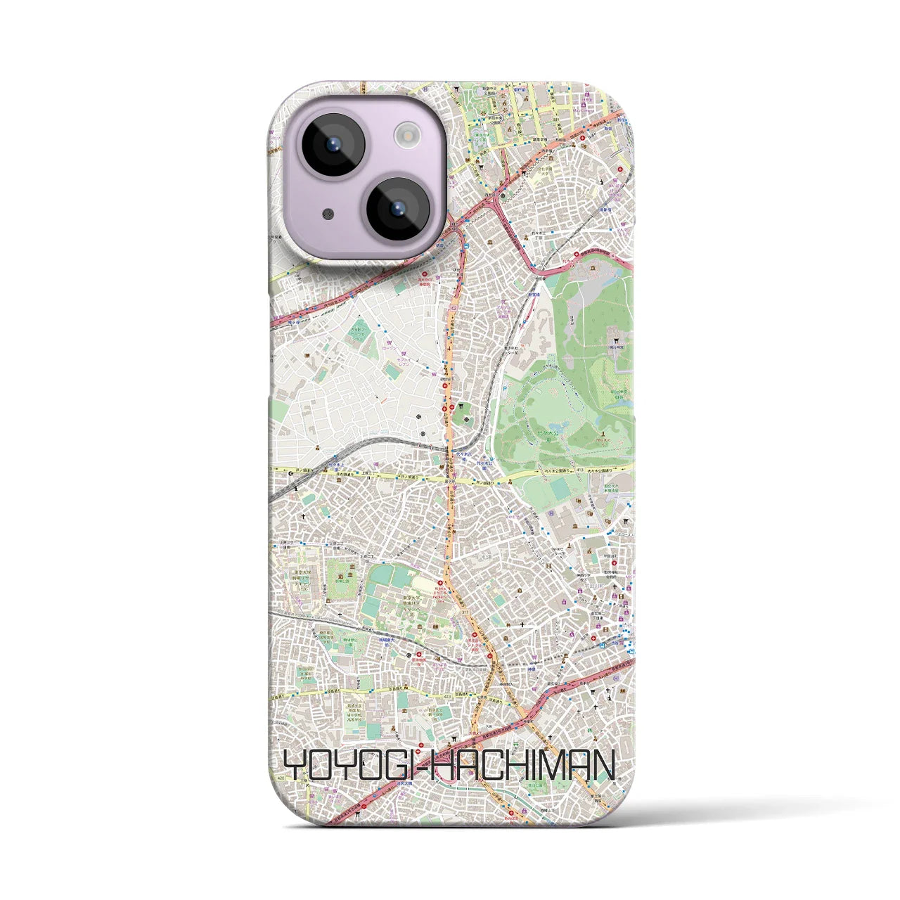 【代々木八幡(東京都)】地図柄iPhoneケース(バックカバータイプ)