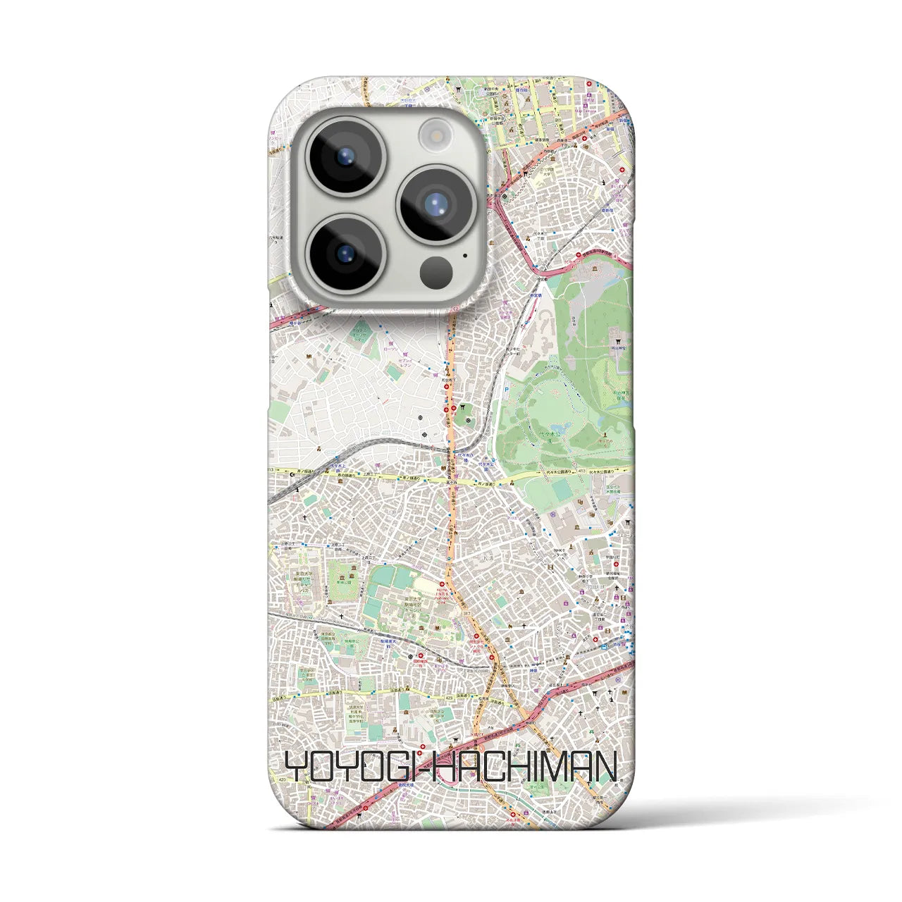 【代々木八幡(東京都)】地図柄iPhoneケース(バックカバータイプ)