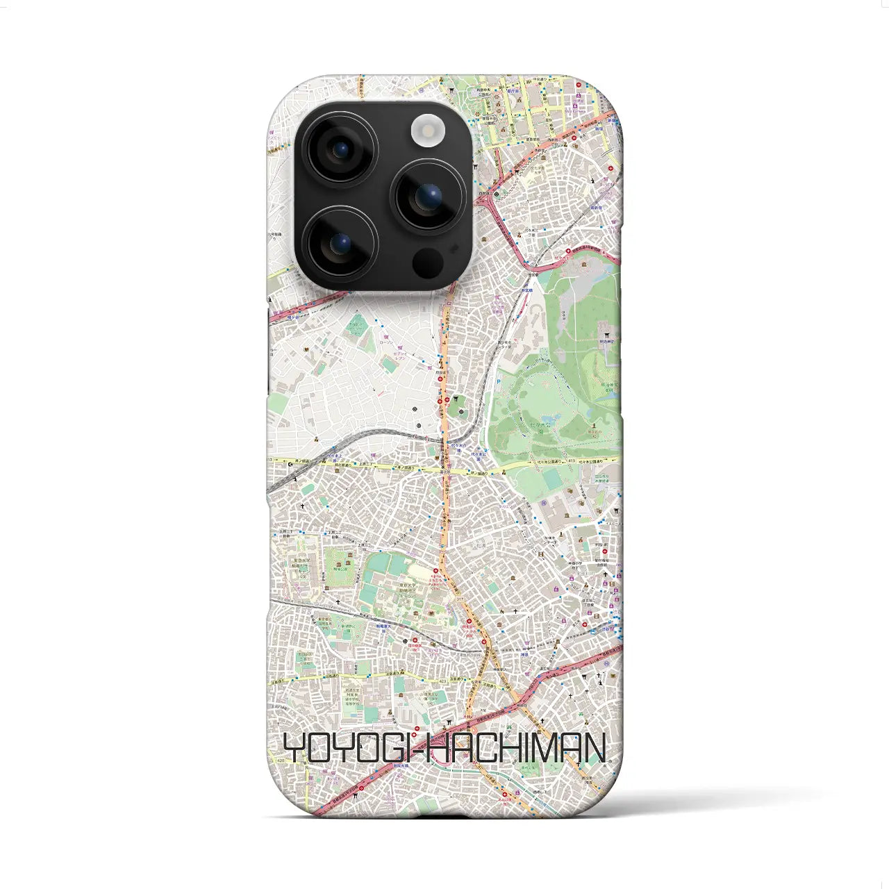 【代々木八幡(東京都)】地図柄iPhoneケース(バックカバータイプ)