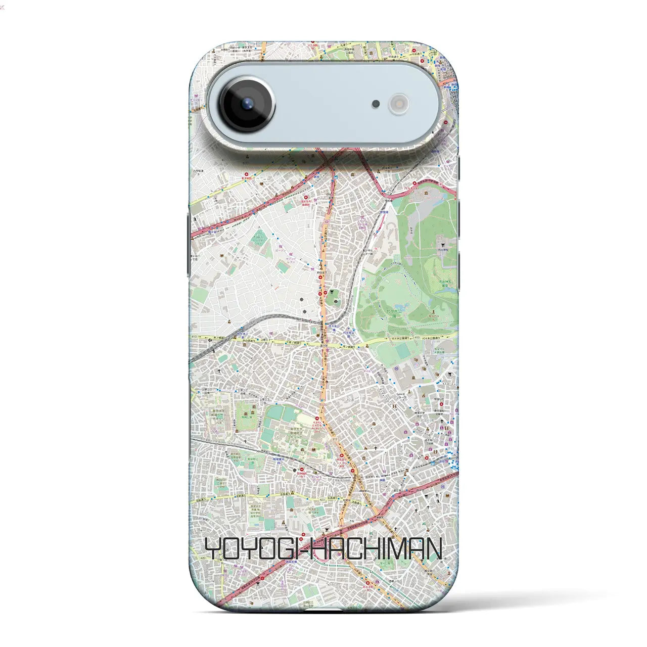 【代々木八幡(東京都)】地図柄iPhoneケース(バックカバータイプ)