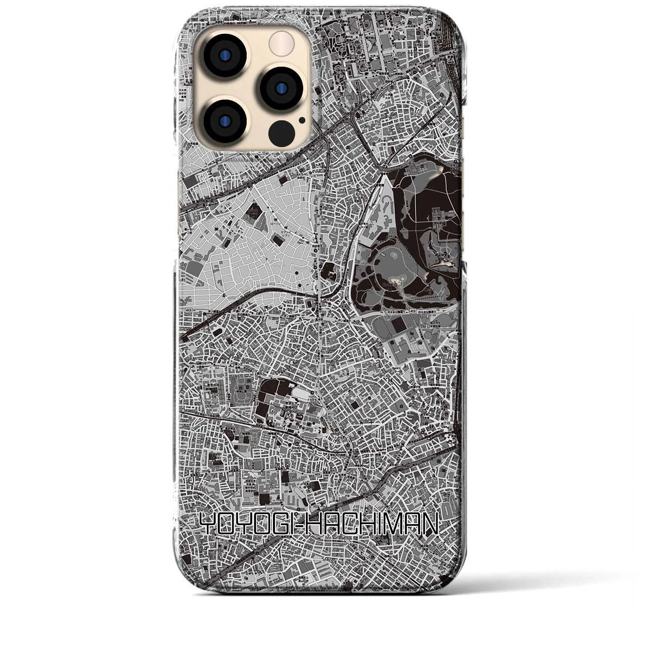 【代々木八幡(東京都)】地図柄iPhoneケース(クリアタイプ)