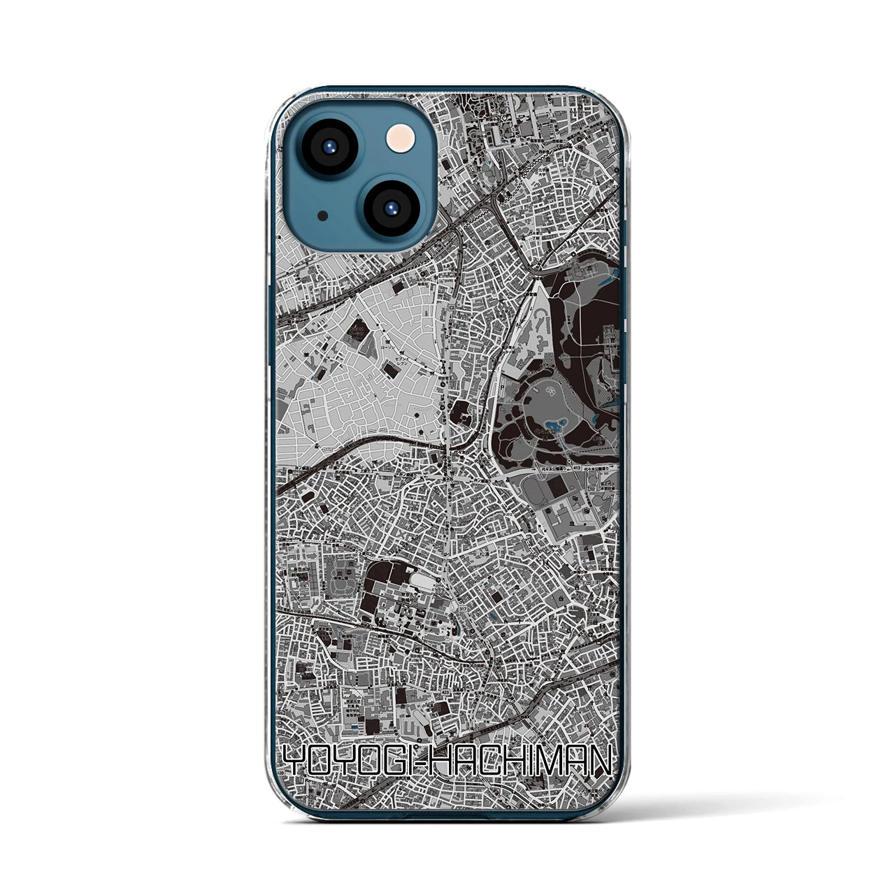 【代々木八幡(東京都)】地図柄iPhoneケース(クリアタイプ)