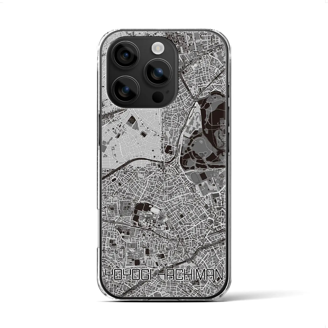 【代々木八幡(東京都)】地図柄iPhoneケース(クリアタイプ)