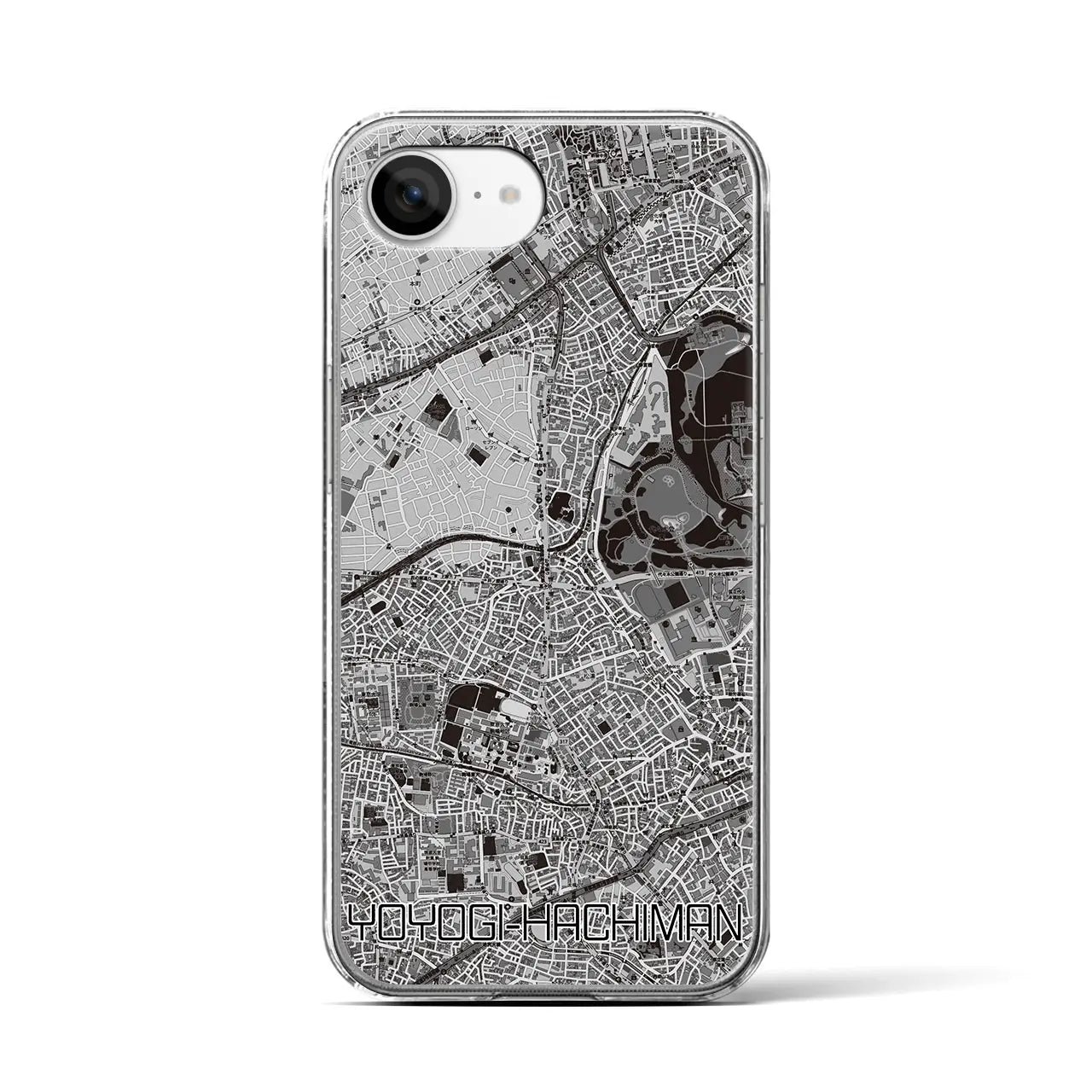 【代々木八幡(東京都)】地図柄iPhoneケース(クリアタイプ)
