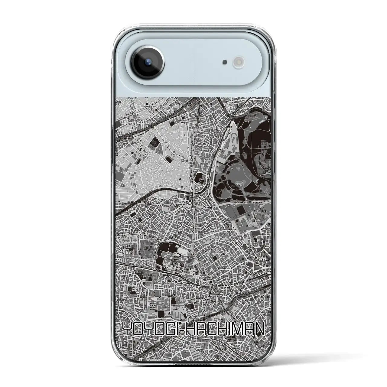 【代々木八幡(東京都)】地図柄iPhoneケース(クリアタイプ)