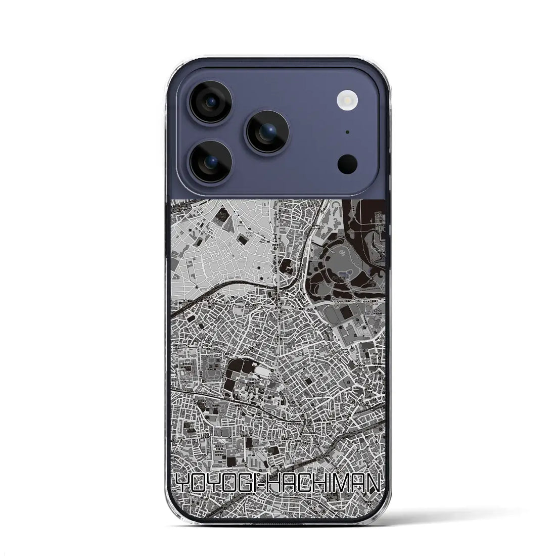 【代々木八幡(東京都)】地図柄iPhoneケース(クリアタイプ)