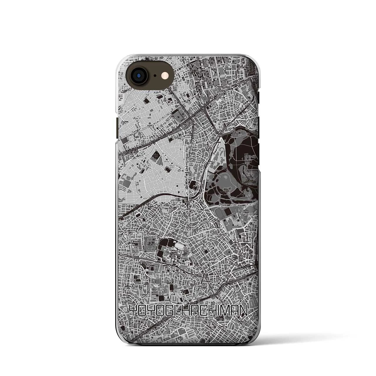 【代々木八幡(東京都)】地図柄iPhoneケース(クリアタイプ)