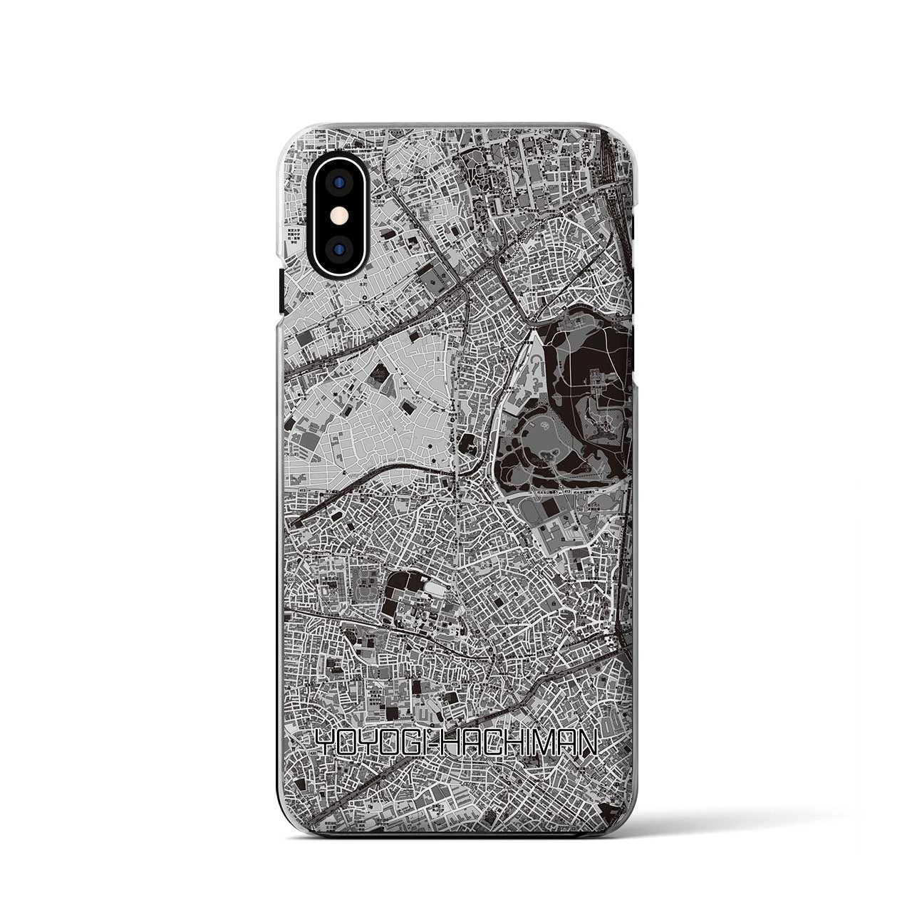 【代々木八幡(東京都)】地図柄iPhoneケース(クリアタイプ)