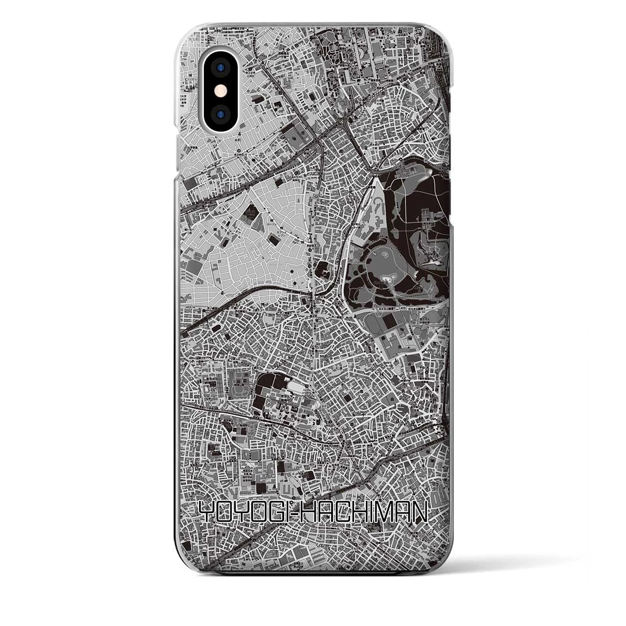 【代々木八幡(東京都)】地図柄iPhoneケース(クリアタイプ)