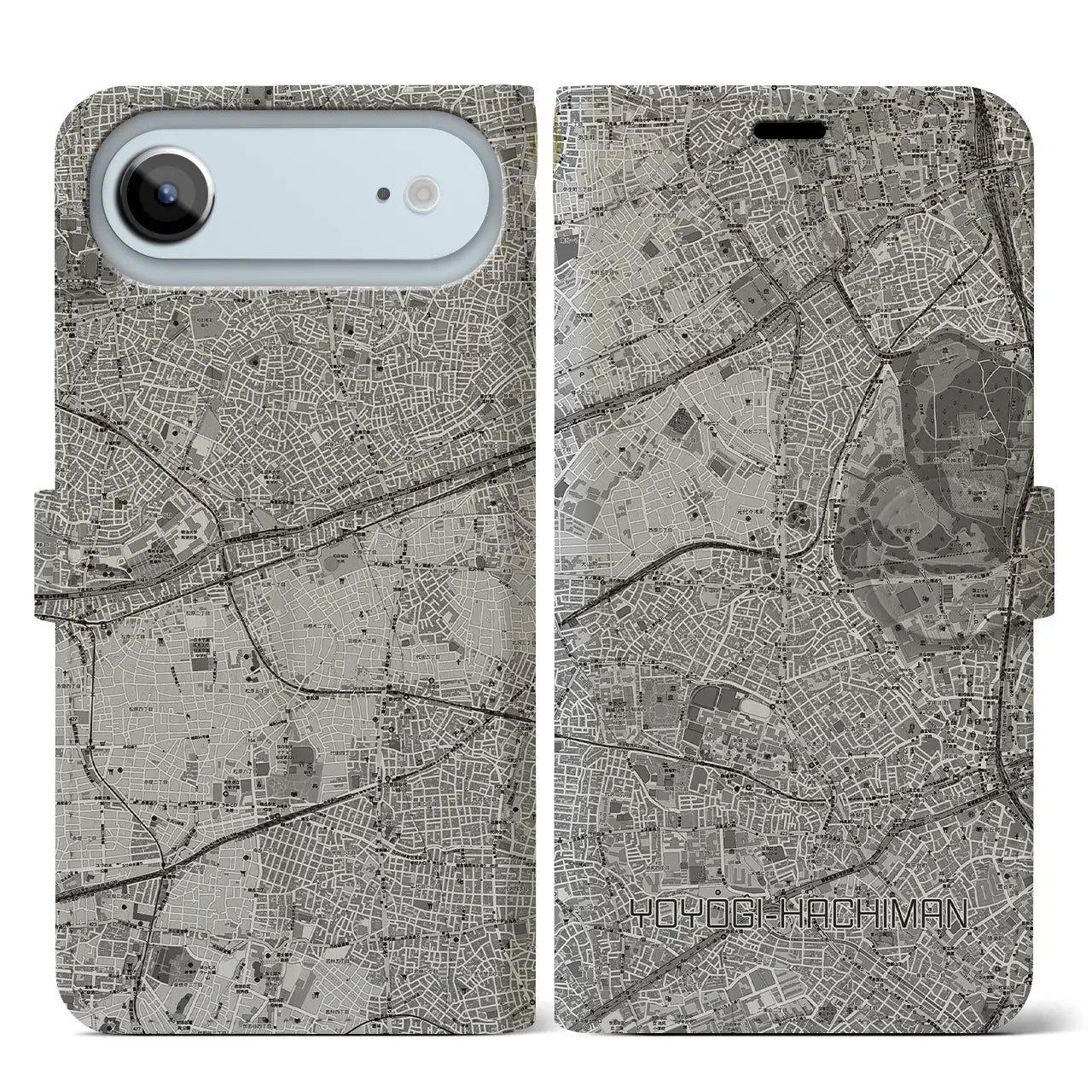 【代々木八幡(東京都)】地図柄iPhoneケース(手帳タイプ)