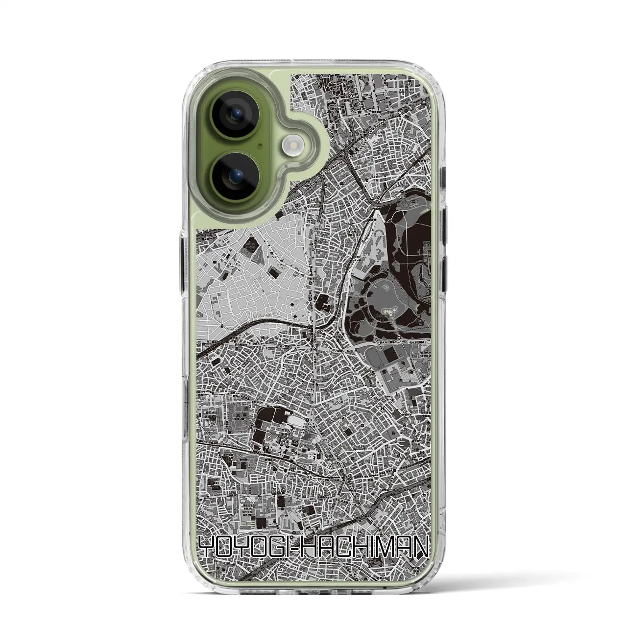 【代々木八幡(東京都)】地図柄iPhoneケース(MagSafeタイプ)