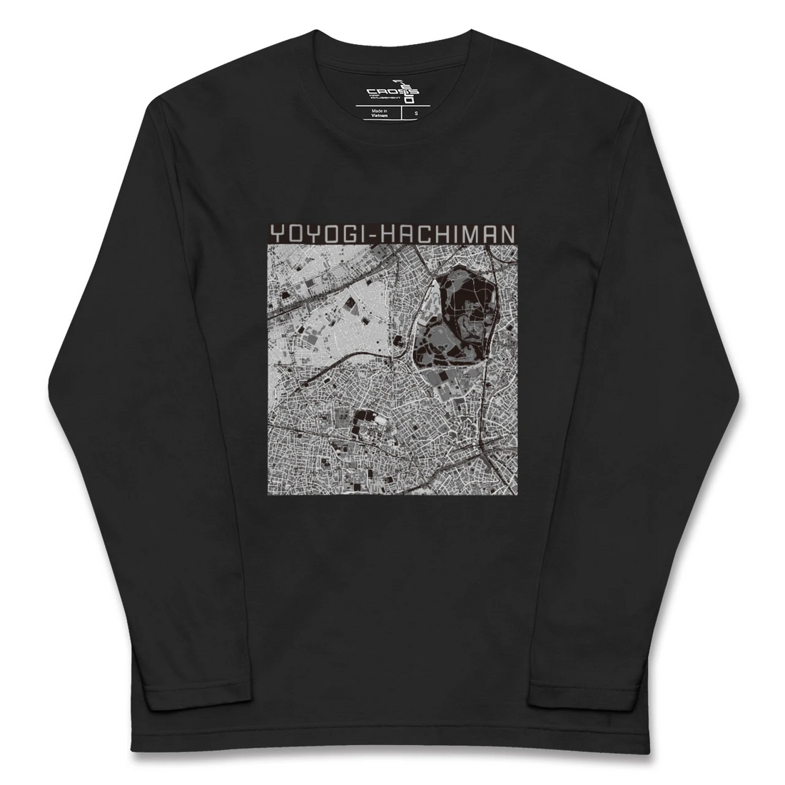 【代々木八幡(東京都)】地図柄ロングスリーブTシャツ