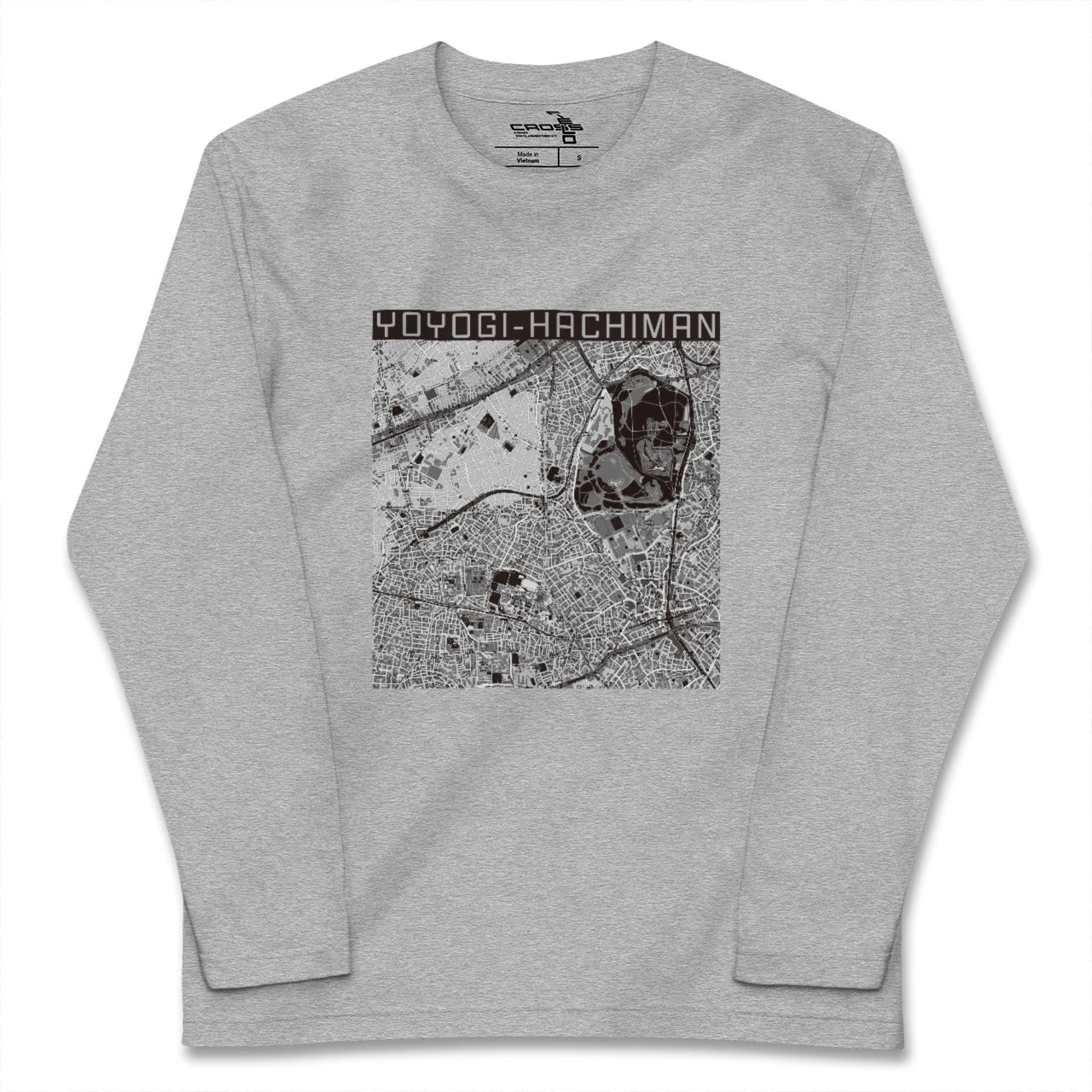 【代々木八幡(東京都)】地図柄ロングスリーブTシャツ