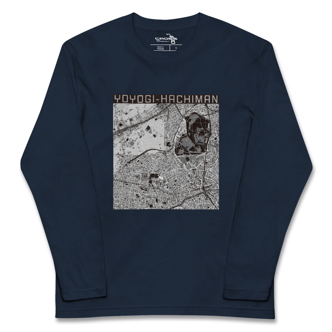 【代々木八幡(東京都)】地図柄ロングスリーブTシャツ
