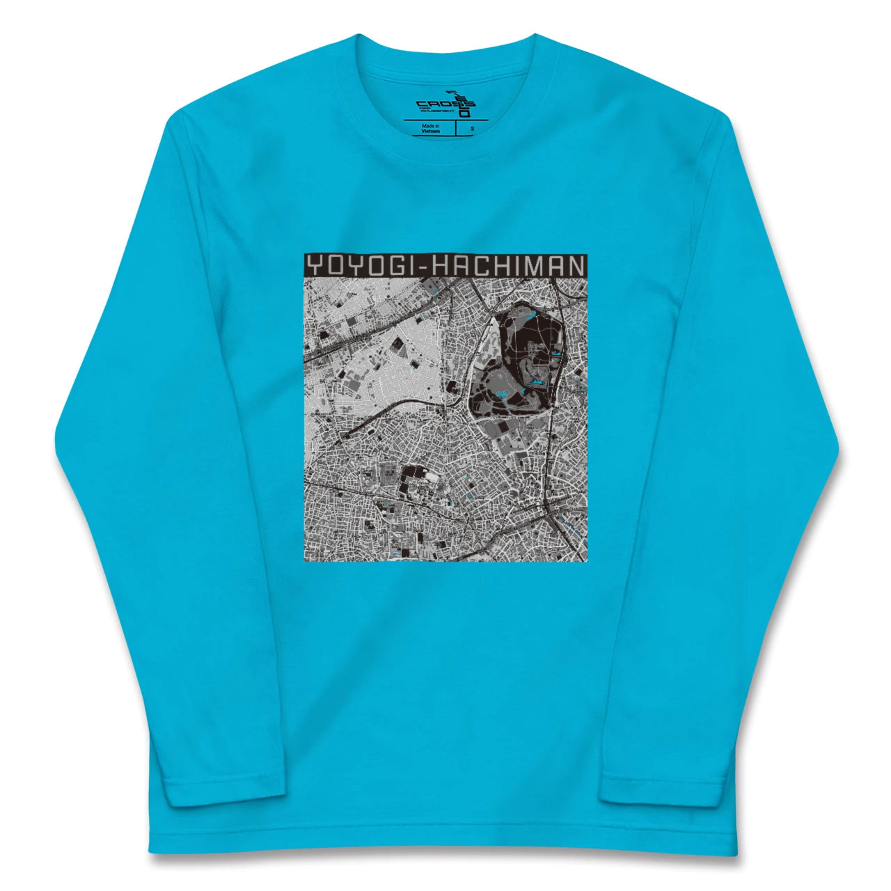 【代々木八幡(東京都)】地図柄ロングスリーブTシャツ
