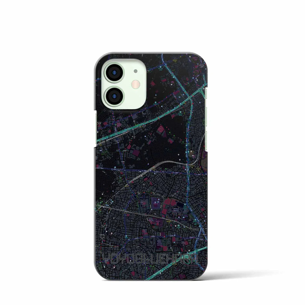 【代々木上原(東京都)】地図柄iPhoneケース(バックカバータイプ)