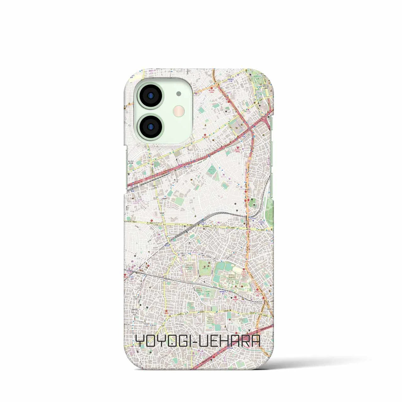 【代々木上原(東京都)】地図柄iPhoneケース(バックカバータイプ)