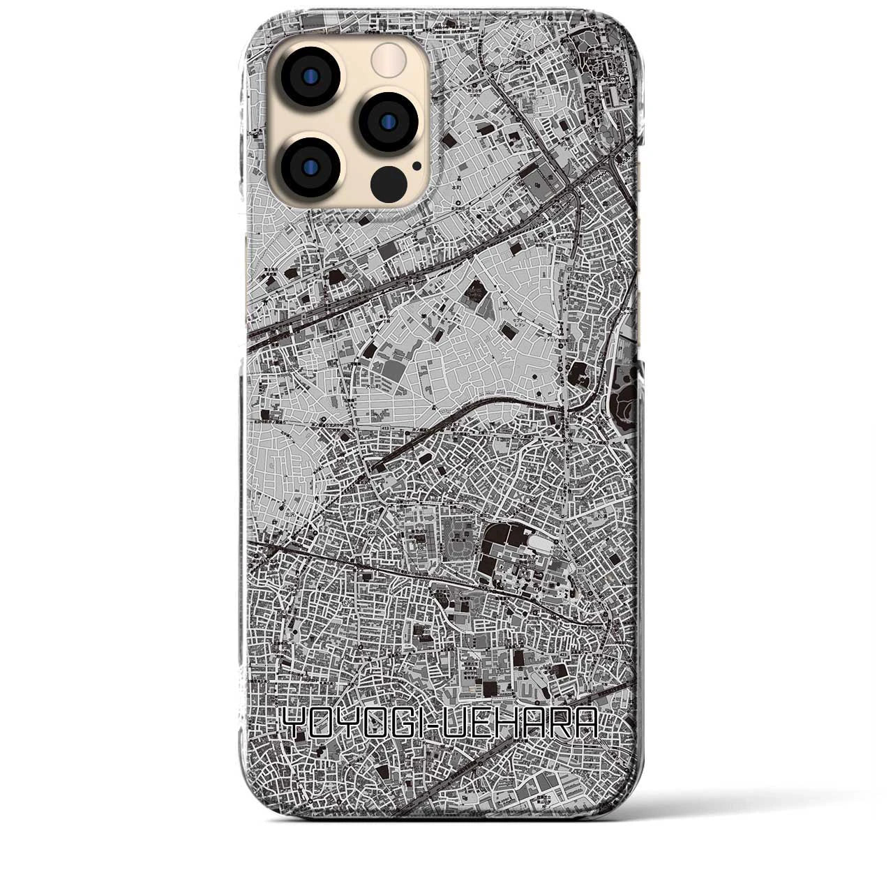 【代々木上原(東京都)】地図柄iPhoneケース(クリアタイプ)