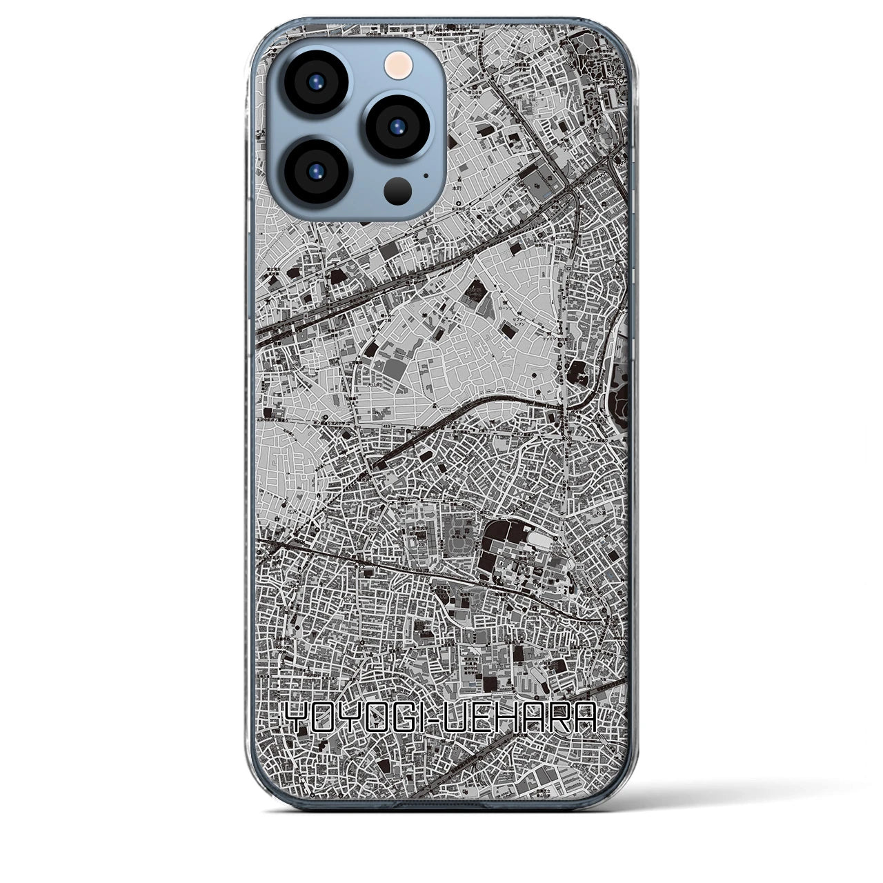 【代々木上原(東京都)】地図柄iPhoneケース(クリアタイプ)