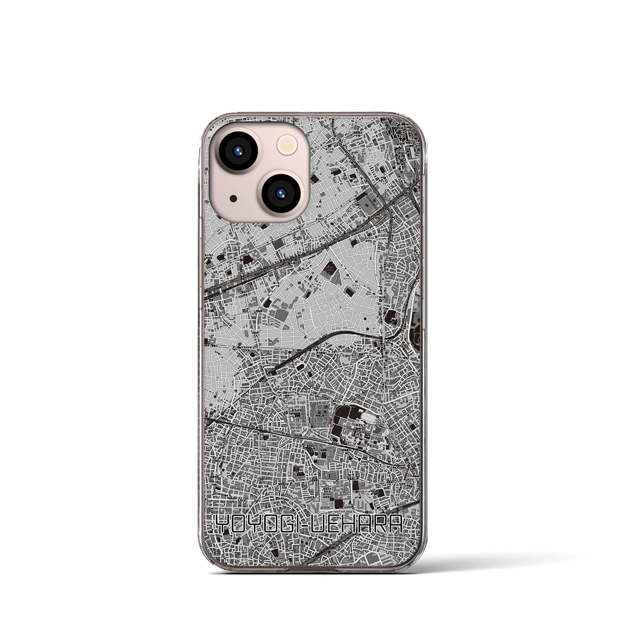 【代々木上原(東京都)】地図柄iPhoneケース(クリアタイプ)